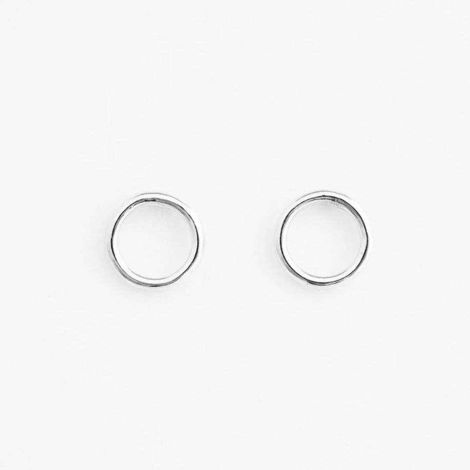 Grey Studs Sterling Silver