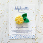 Yellow Chrysanthemum Hair Tie - November Birth Month Flower