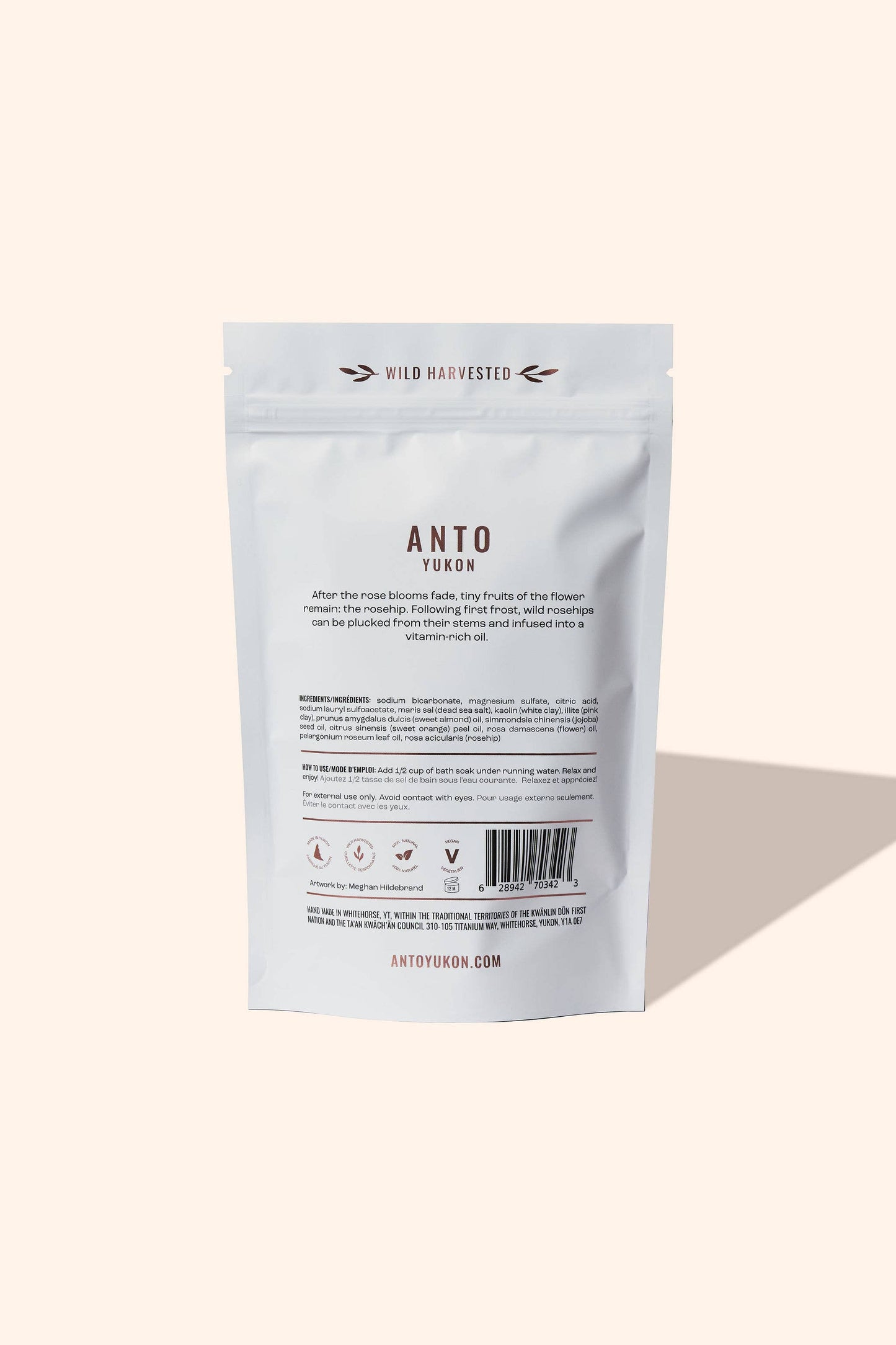 Foaming Rosehip Bath Soak: 500 g