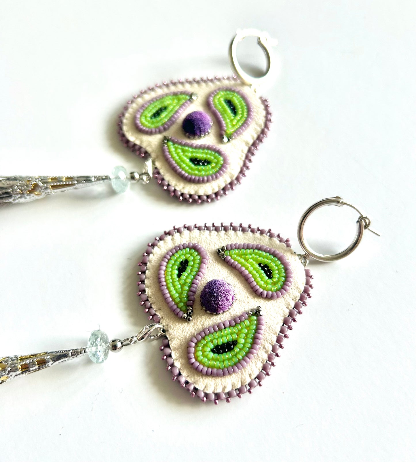 Blackburn Paisley Floral Fly Away Earrings (2-in-1)