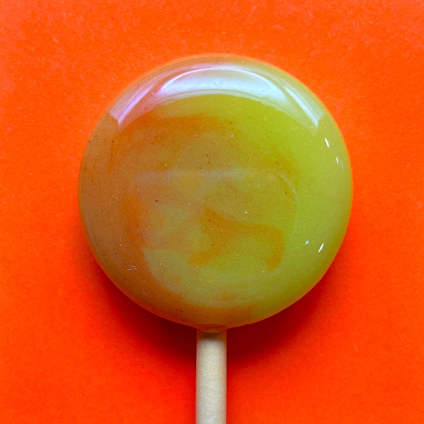 Mini Handcrafted Rainbow Lollipops: Rhubarb and Custard