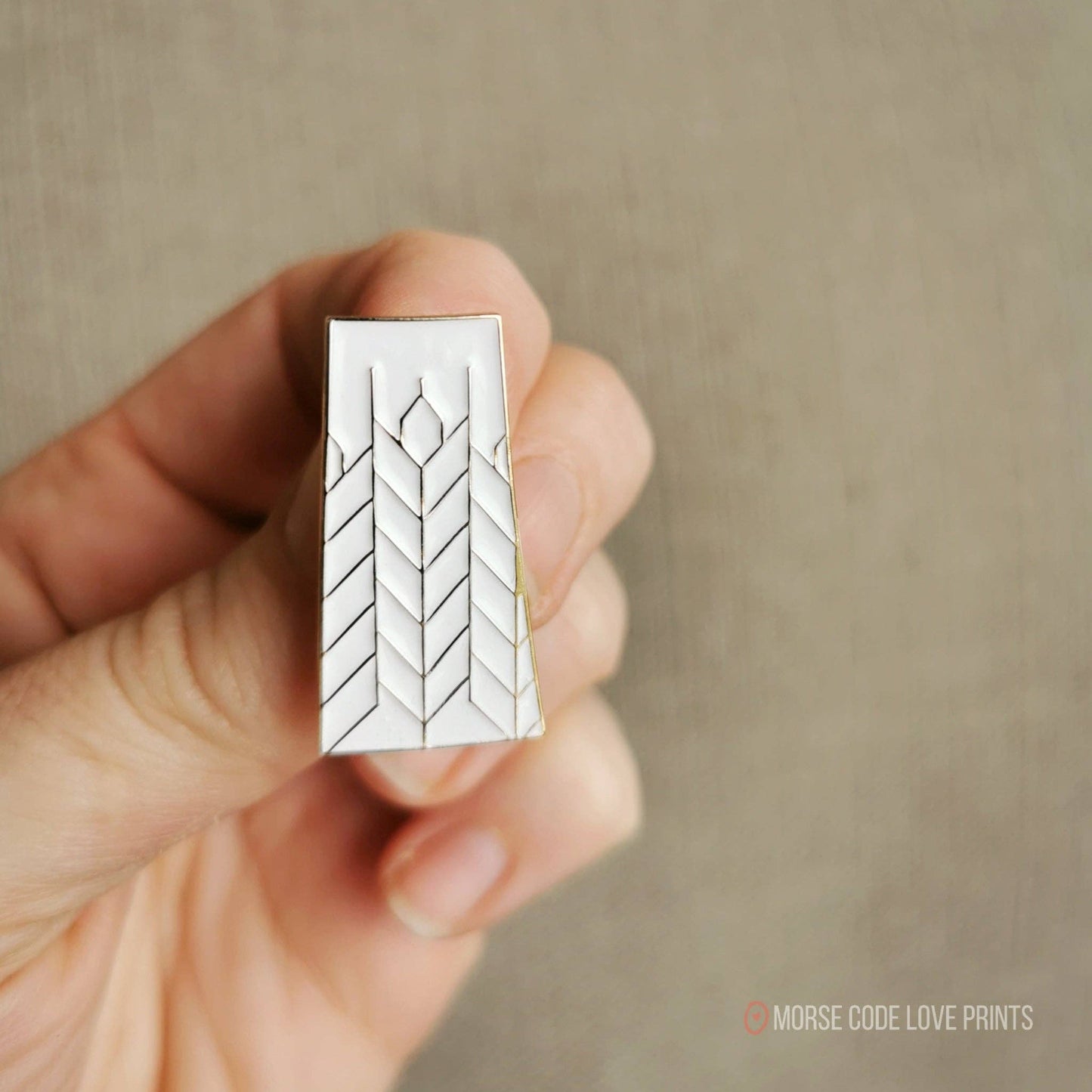 Saskatchewan Patchwork | Enamel Pin: Gold