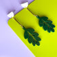 Hanging in There Leaf Dangle Earrings | Acrylic Earrings
