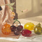 Creative Fruit Hydroponic Glass Vase - Artistic Home Décor: Lemon 16*10.5cm