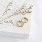 Honeycomb Huggie Hoops: Gold
