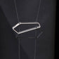 Fret Necklace: Black Silver