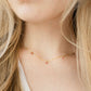 Primrose Necklace: Green / Gold Filled