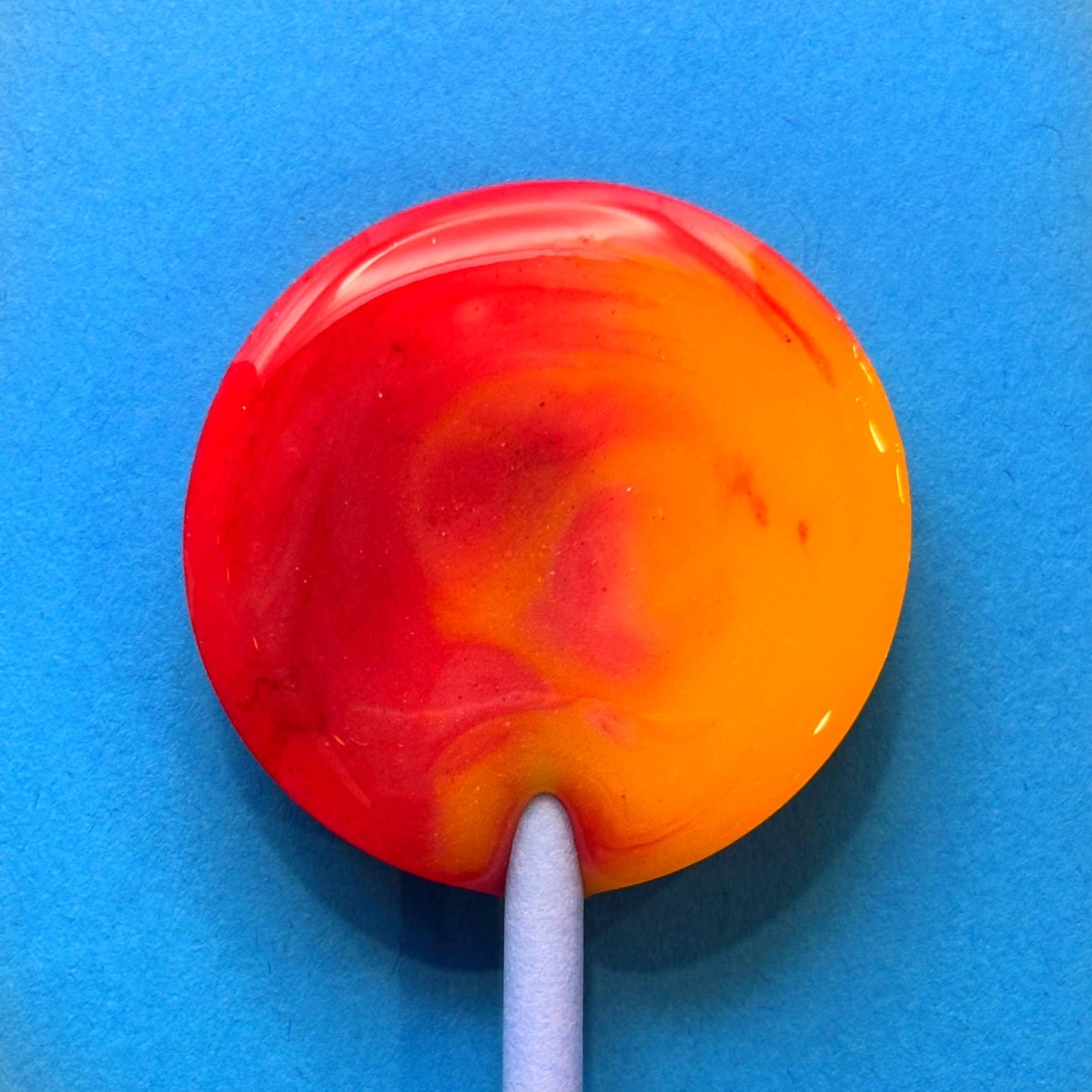 Mini Handcrafted Rainbow Lollipops: Sour Strawberry Lemonade