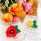 Yellow Chrysanthemum Hair Tie - November Birth Month Flower