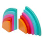 Vibrant Rainbow Bookends Set of Two