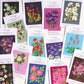Western Red Lily & Flowers of Canada Vinyl Stickers (2-Pack)