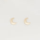 Moon Studs: Gold Filled