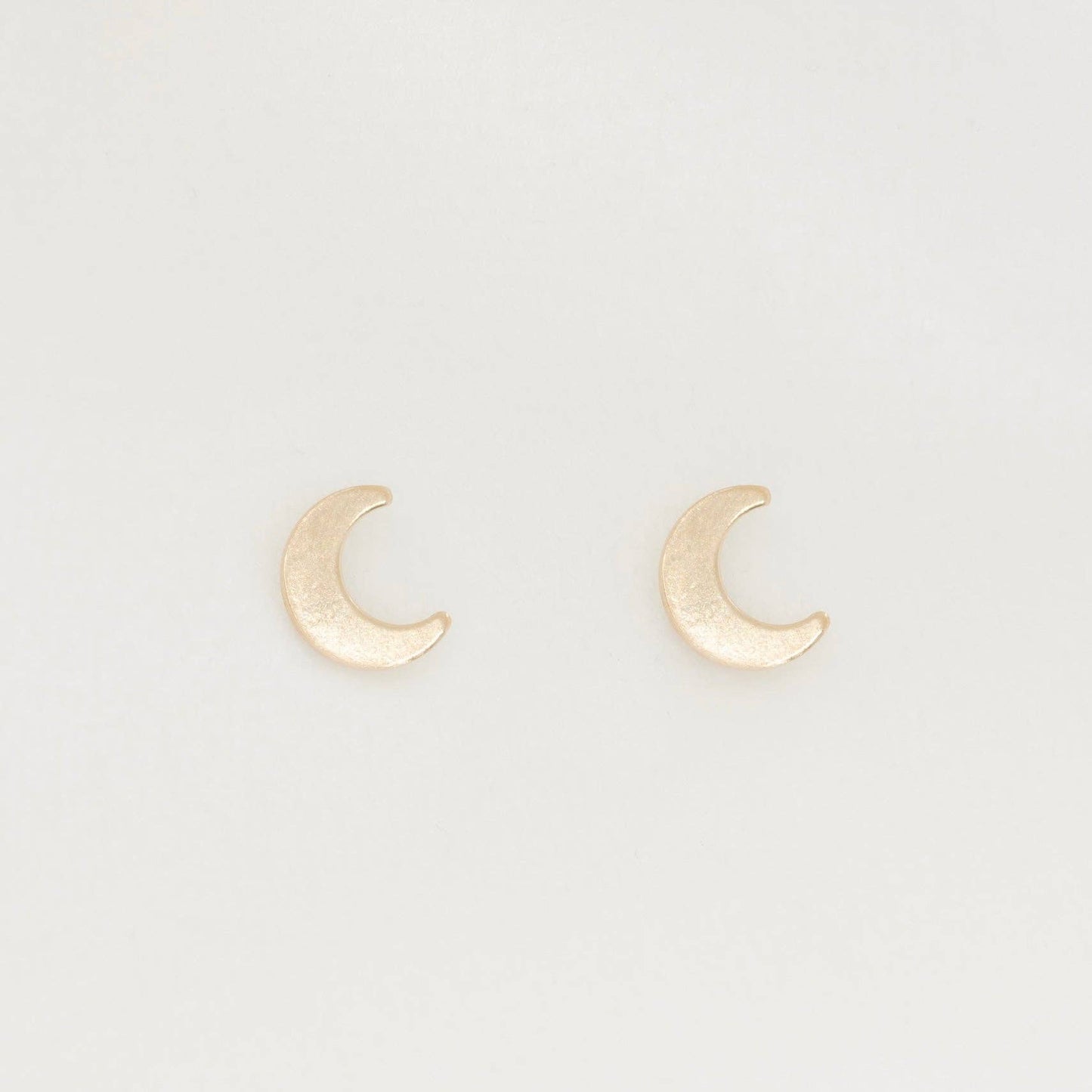 Moon Studs: Gold Filled