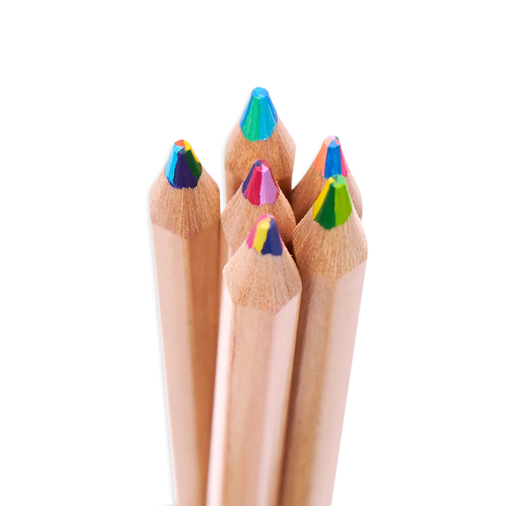 Kaleidoscope Multi-Colored Pencils Set of 6