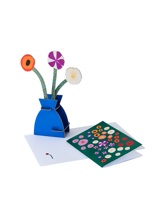 3D Pop Out Card - Klimt Flowers