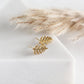 Mini Fern Earrings (Gold)