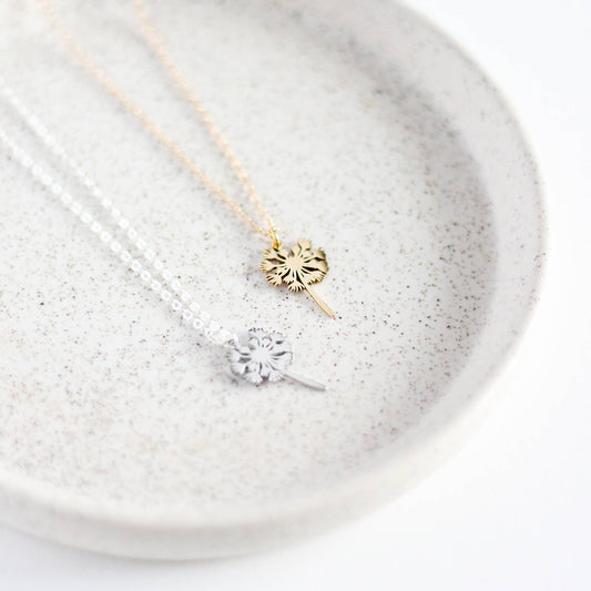 Dandelion Necklace: Yellow Gold