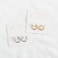 Honeycomb Huggie Hoops: Gold