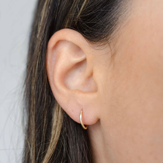 Thin Hoops: Gold Filled / 12mm