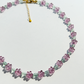 The Purple Flower Necklace | Beaded Necklace