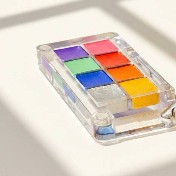 Portable Mini High Pigment Watercolor Paints Keychain (8 colors): Regular