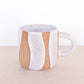 Handmade Ceramic Coffee Mug - 10oz: Glossy white