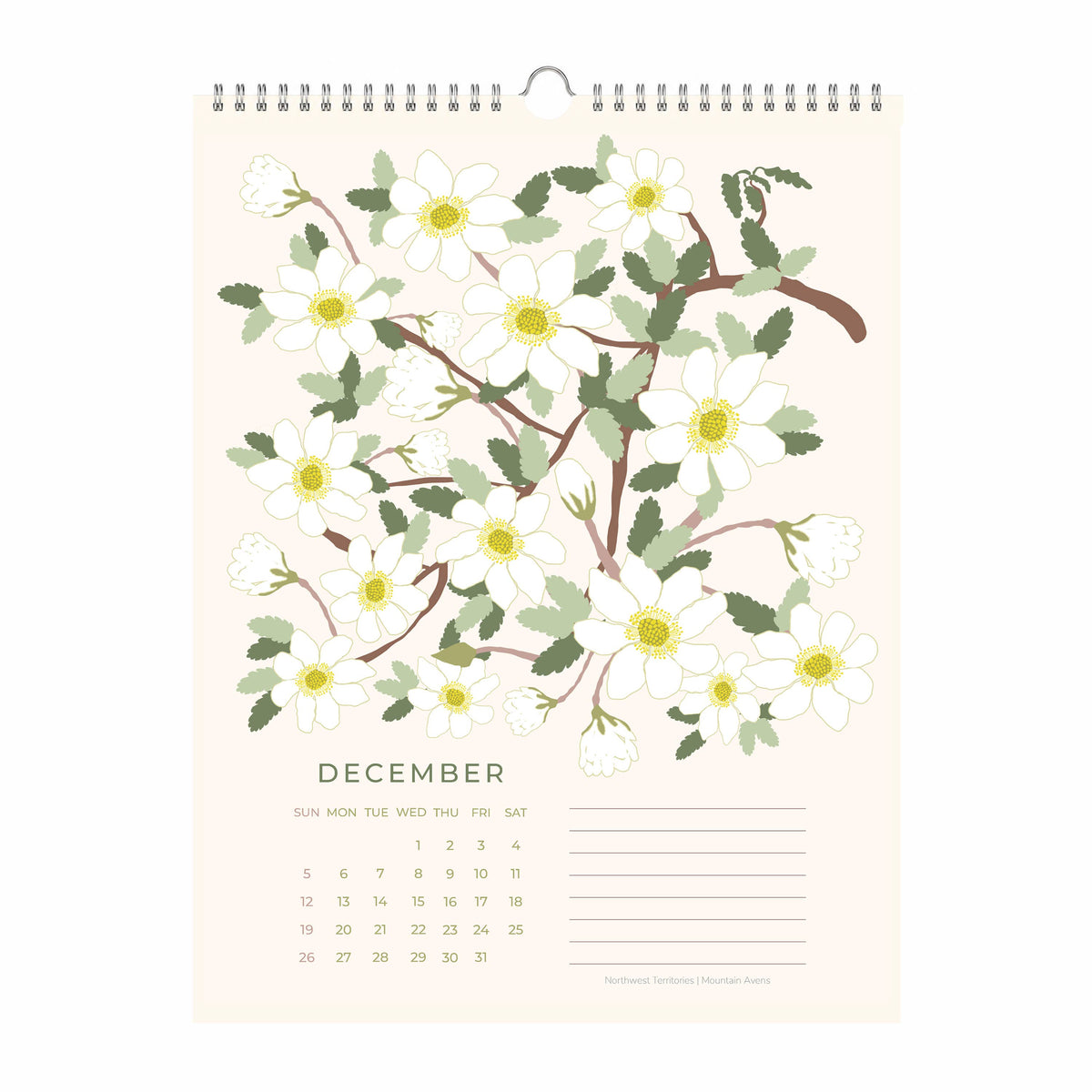 Flowers of Canada 2027 Botanical Wall Calendar