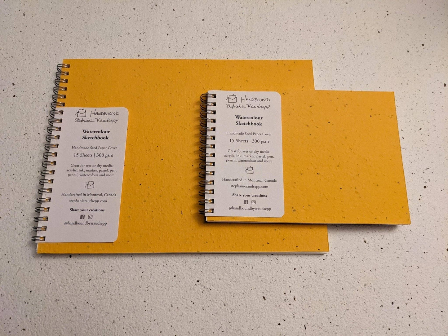 Small | Plantable Watercolour Sketchbooks: Magenta