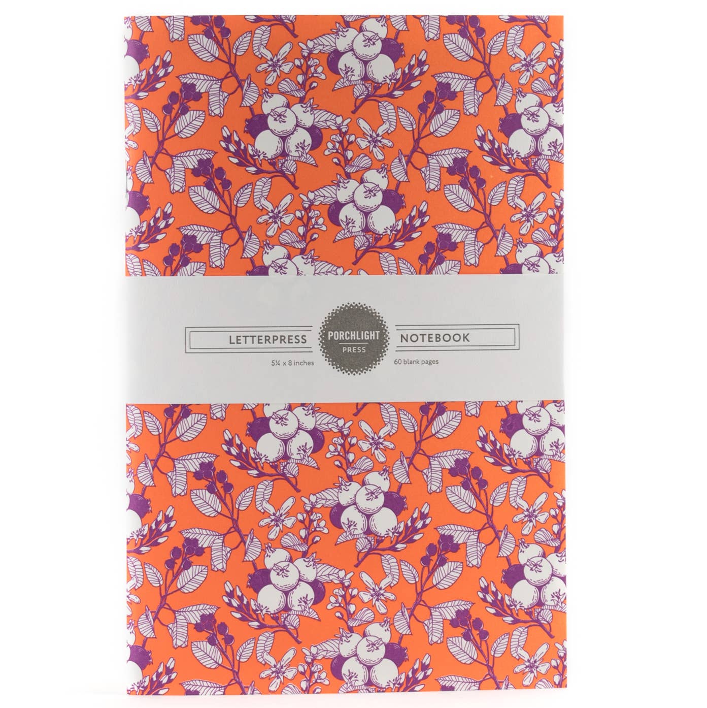Forest Foraging Series - Saskatoon Berry Notebook - Large: Plain Pages