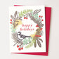 'Holiday Wreath' Linocut Holiday Card by Hawk and Rose