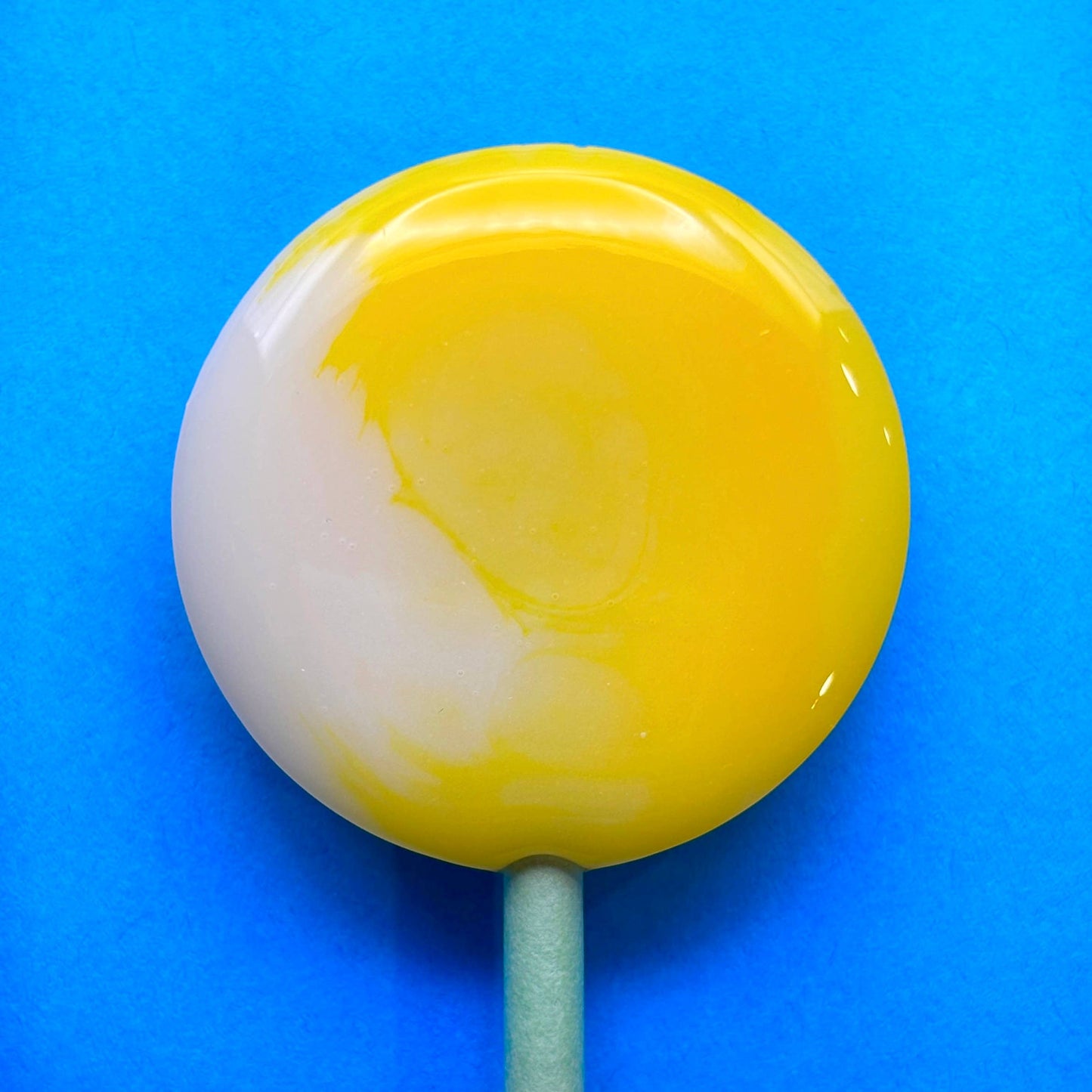 Mini Handcrafted Rainbow Lollipops: Rhubarb and Custard