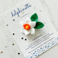 Narcissus Hair Tie l December Birth Month Flower Gift