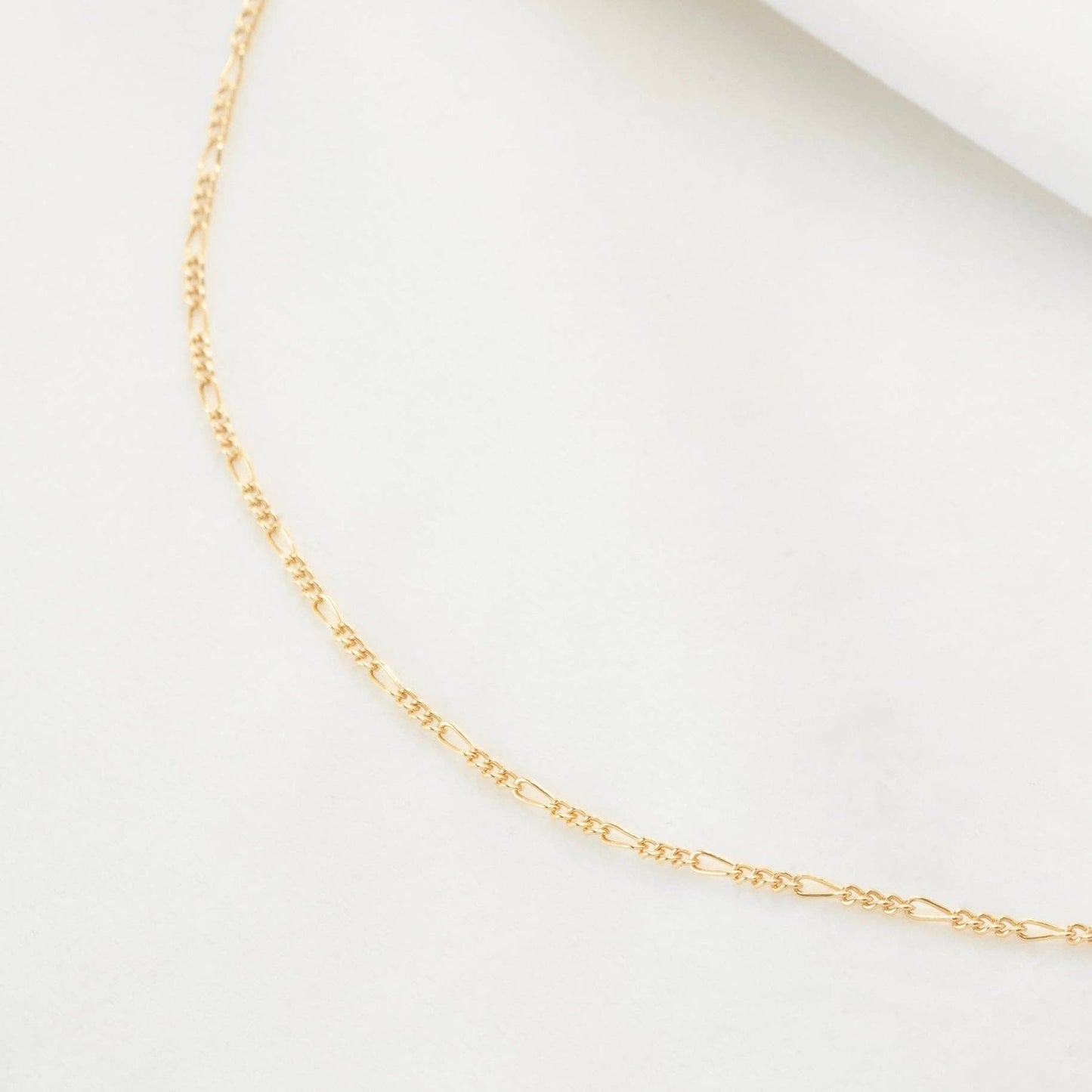 Figaro Chain: 16” / Gold Filled