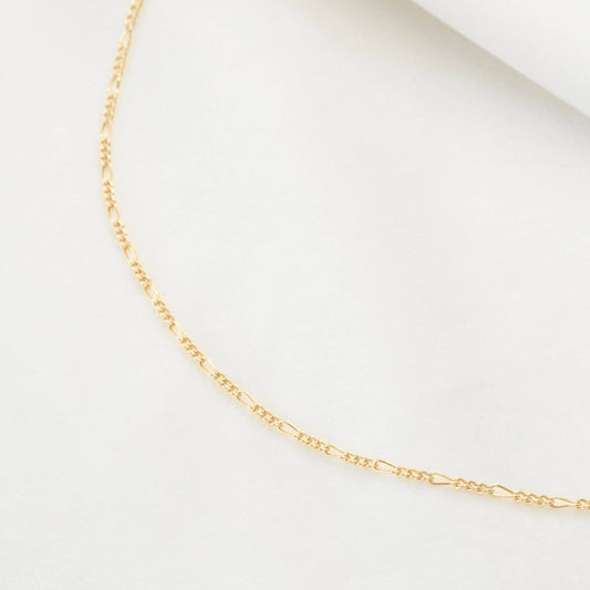 Figaro Chain: 16” / Gold Filled