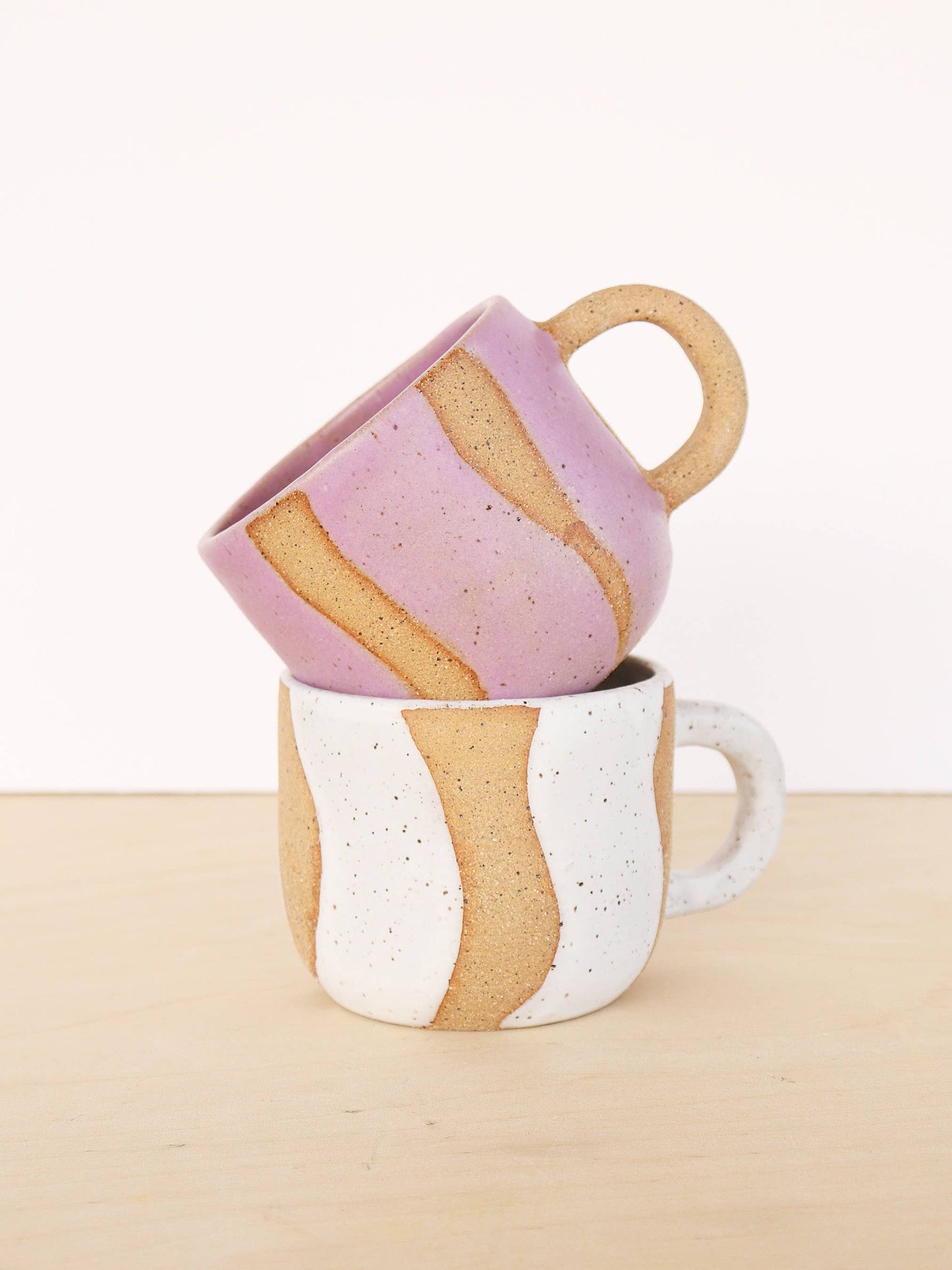 Handmade Ceramic Coffee Mug - 10oz: Lilac