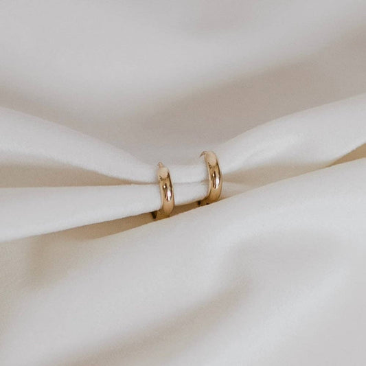 Olivia Solid Gold Hoops