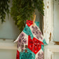 Holiday Fabric House Luminary: Trees (white)