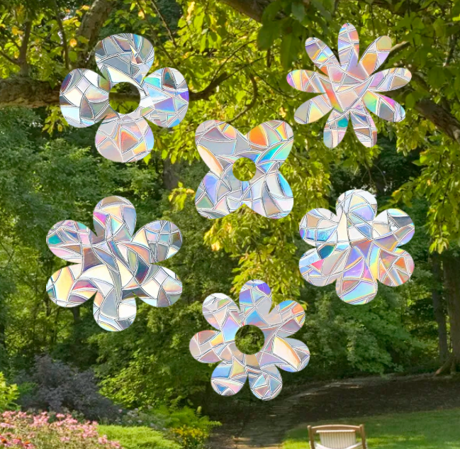 Retro Flower Shape Suncatcher Pack