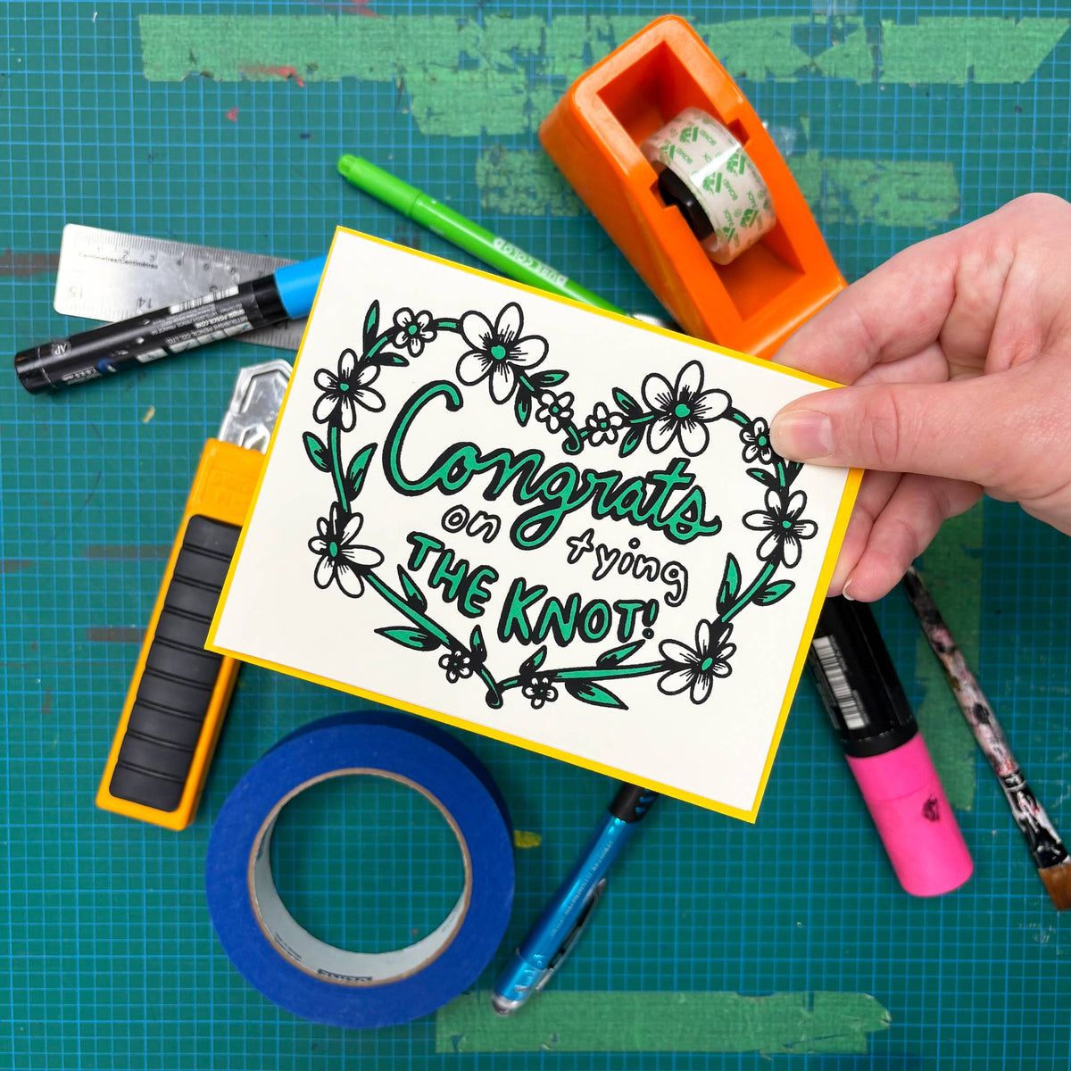 Congrats On Tying The Knot! Greeting Card
