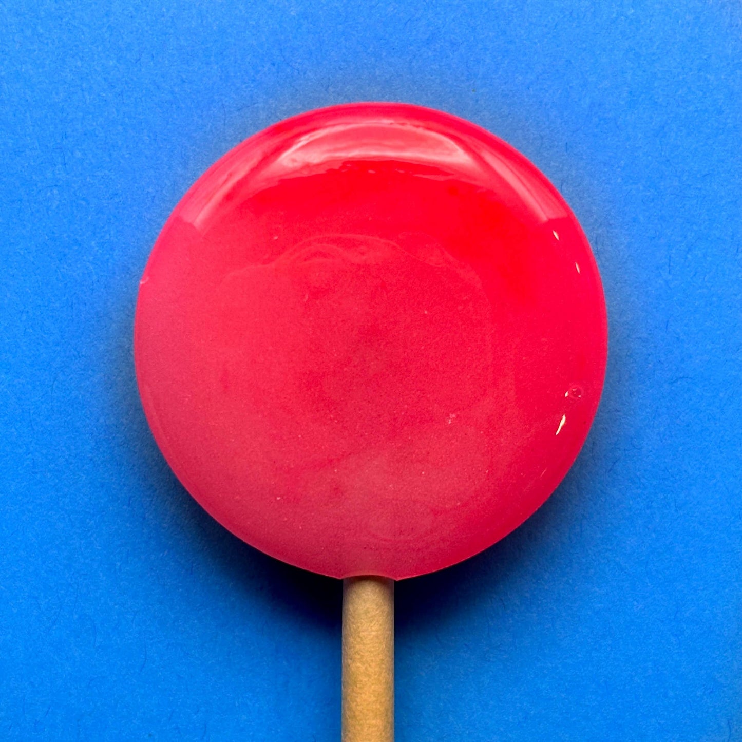 Mini Handcrafted Rainbow Lollipops: Sour Strawberry Lemonade