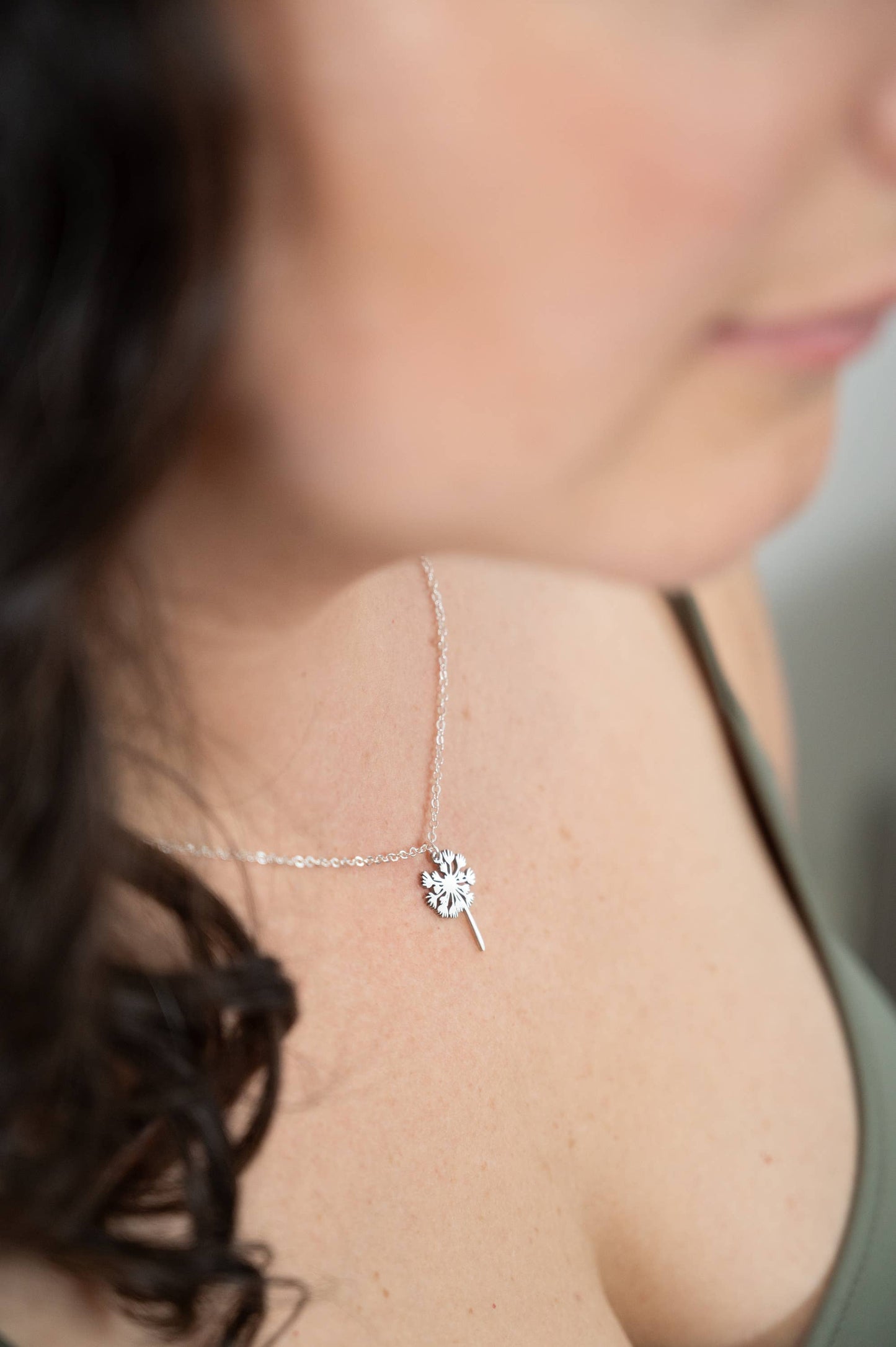 Dandelion Necklace: Yellow Gold