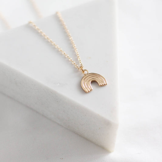 Rainbow Necklace: Yellow Gold