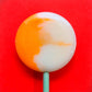 Mini Handcrafted Rainbow Lollipops: Rhubarb and Custard