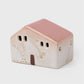 Ceramic Painted House Décor W/LED: Beige