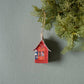 Holiday Fabric House Luminary: Ornaments (green)