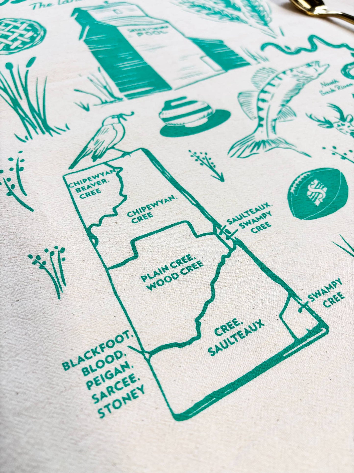 Saskatchewan Commemorative Organic Tea Towel - 20x24