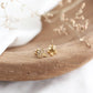 Mini Mushroom Earrings (Gold)