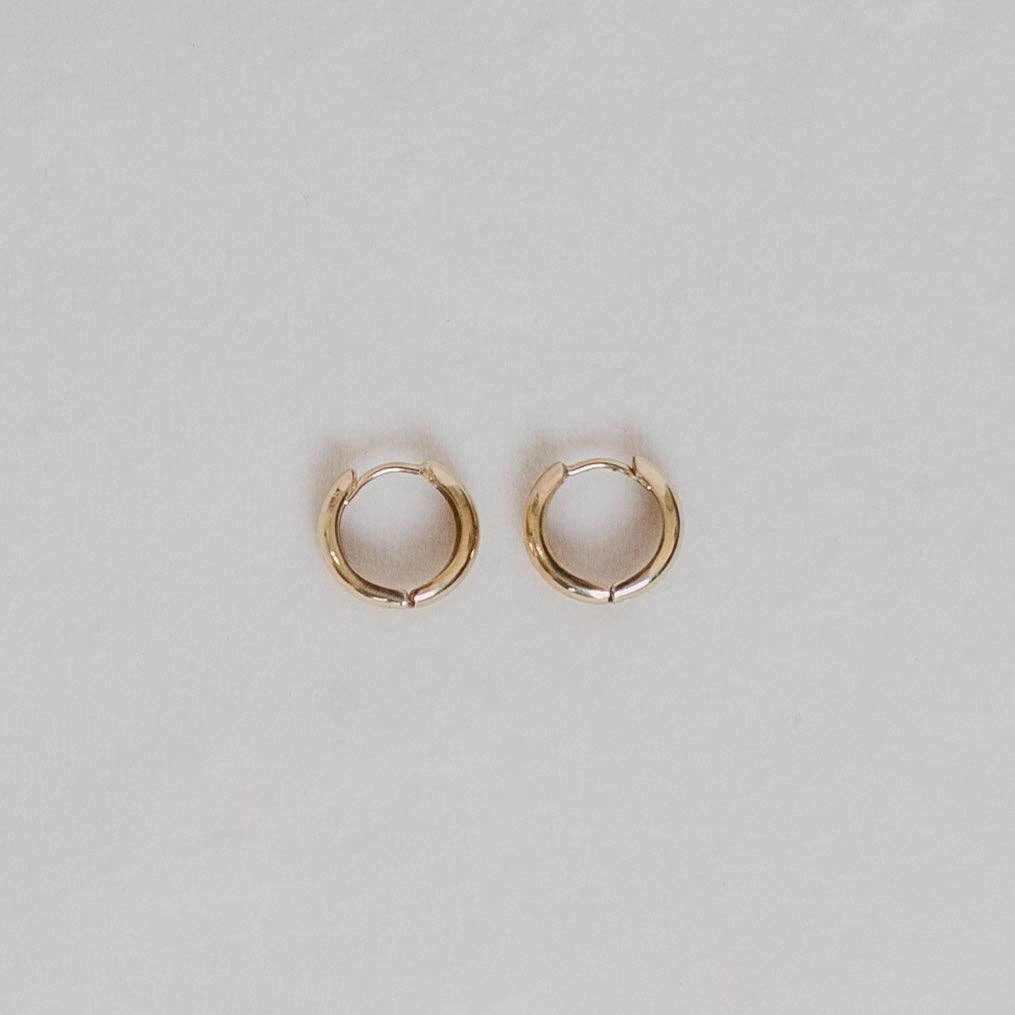 Olivia Solid Gold Hoops