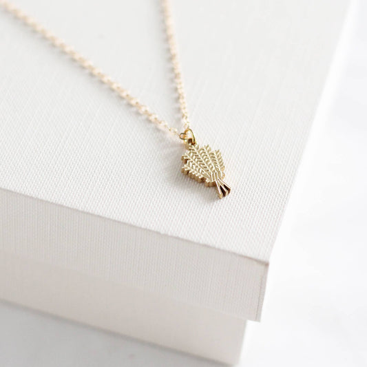 Wheat Necklace: Yellow Gold