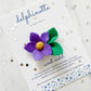 Purple Sweet Violet Hair Clip - February Birth Month Flower